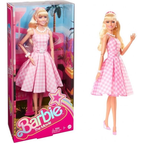mattel-barbie-the-movie-con-abito-a-quadretti-rosa-hpj96