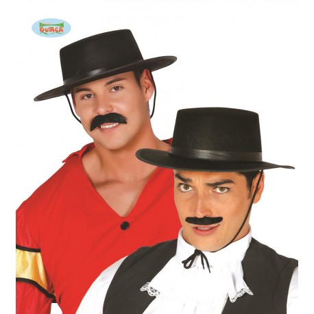 Cappello-spagnolo-flamenco-zorro-nero-cavaliere-cm-32